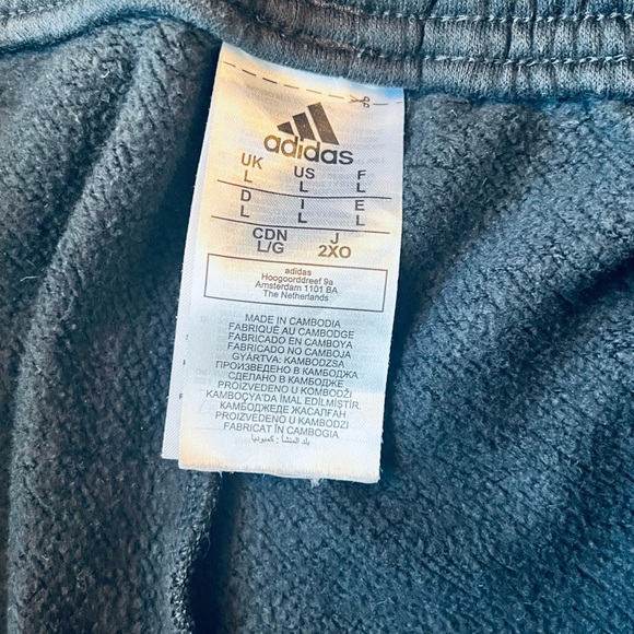 Adidas Men’s Large Jogger Sweatpants - Black - Picture 4 of 4